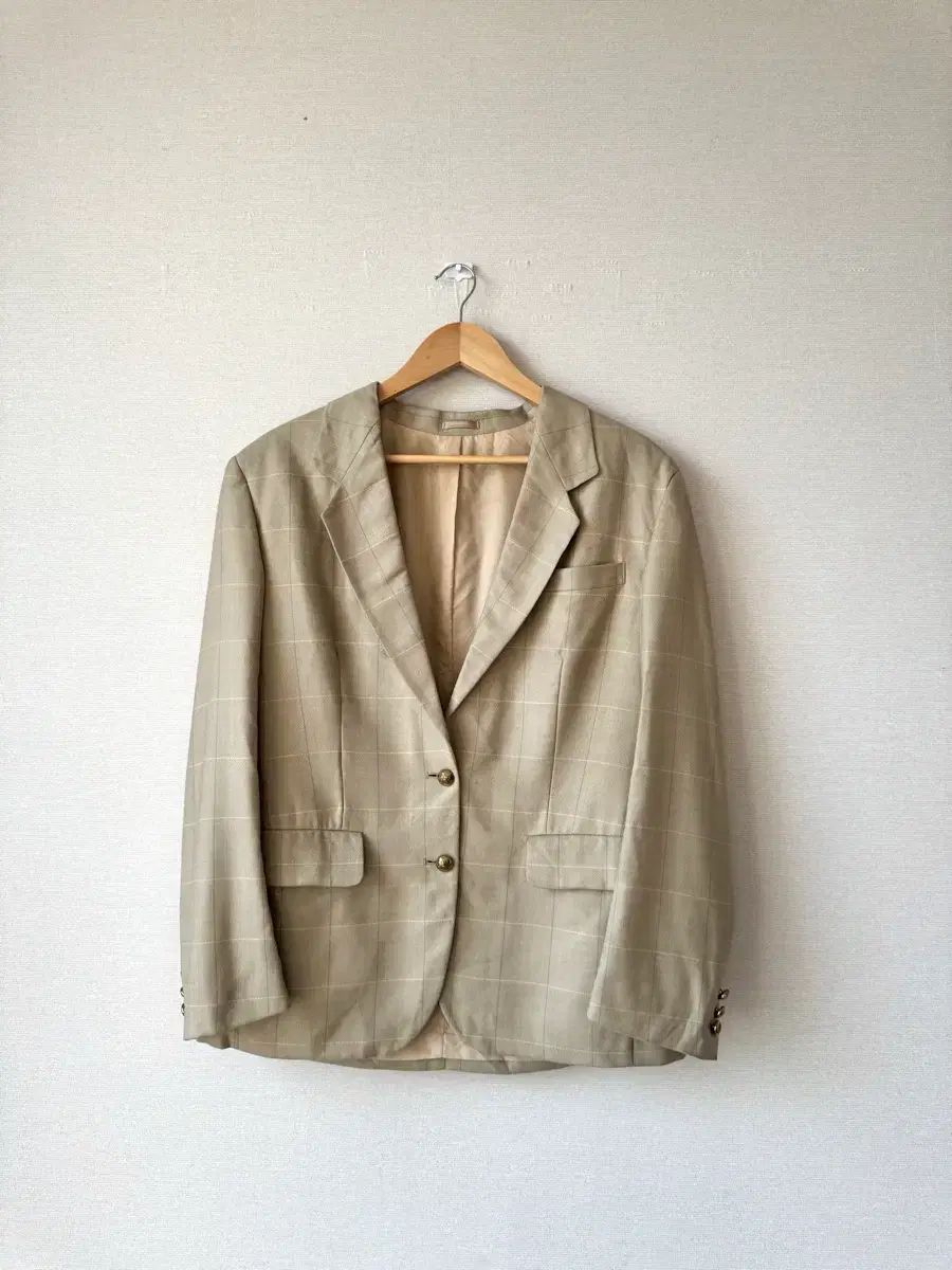 (韓国国内 正規品) BURBERRY バーバリー レディース ゴールド シルク ブレーザー ジャケット 88