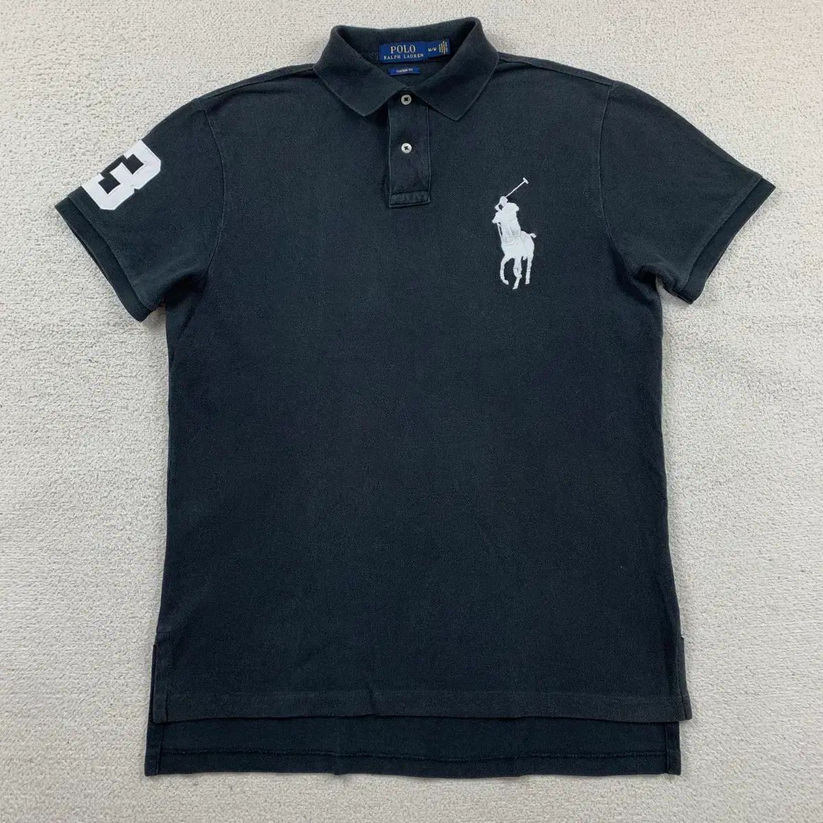 POLO RALPH LAUREN ビックポニー チーフキープ カラーTシャツ ブラック