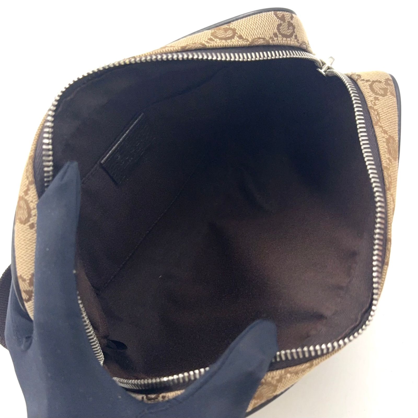 新着】GUCCI GGキャンバス GGキャンバス レザー、キャンバス ダーク
