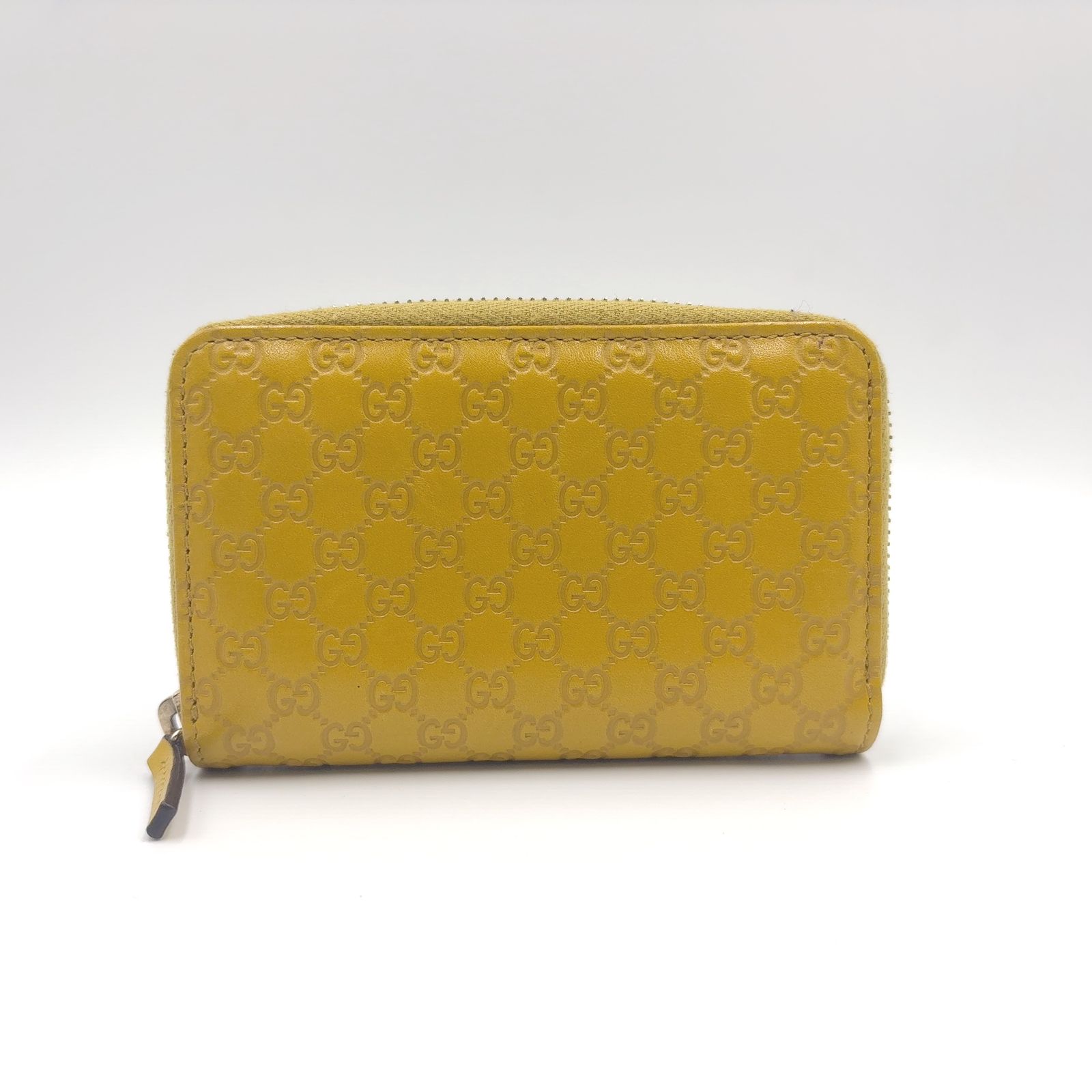 【新着】GUCCI グッチシマ コインケース レザー イエロー 財布 ゴールド 255452