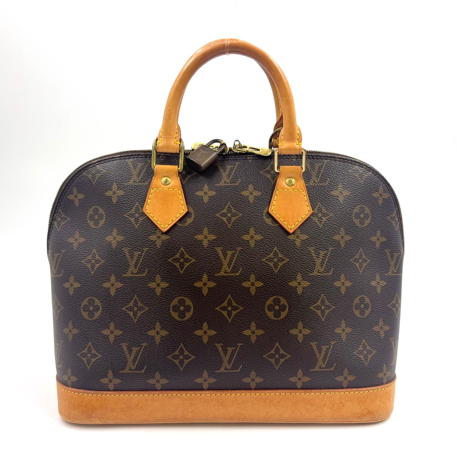 【新着】LOUIS VUITTON アルマPM モノグラム モノグラム レザー、PVC ブラウン、ライトブラウン ハンドバッグ ゴールド M51130