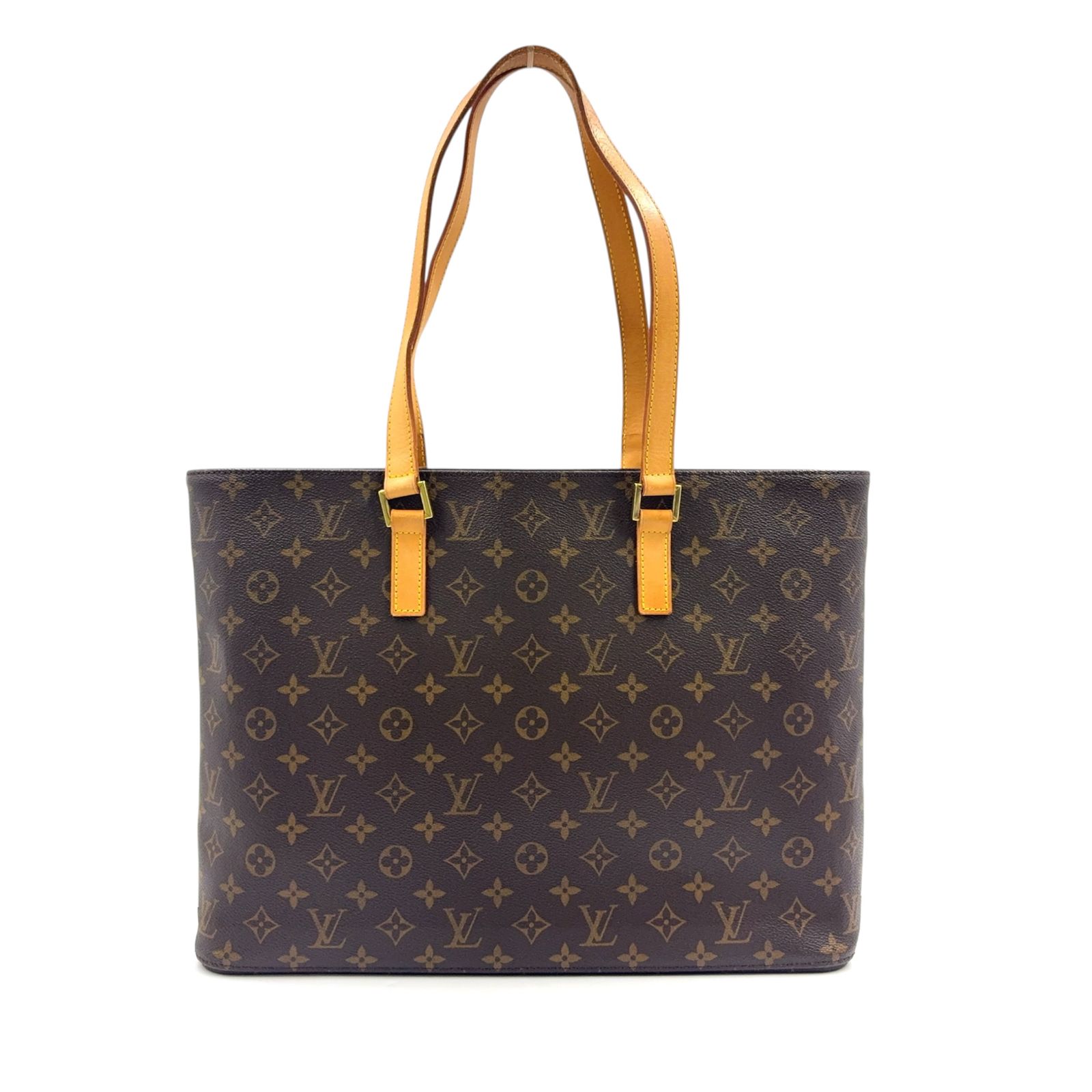 【新着】LOUIS VUITTON ルコ モノグラム モノグラム レザー、PVC ブラウン、ライトブラウン トートバッグ ゴールド M51155