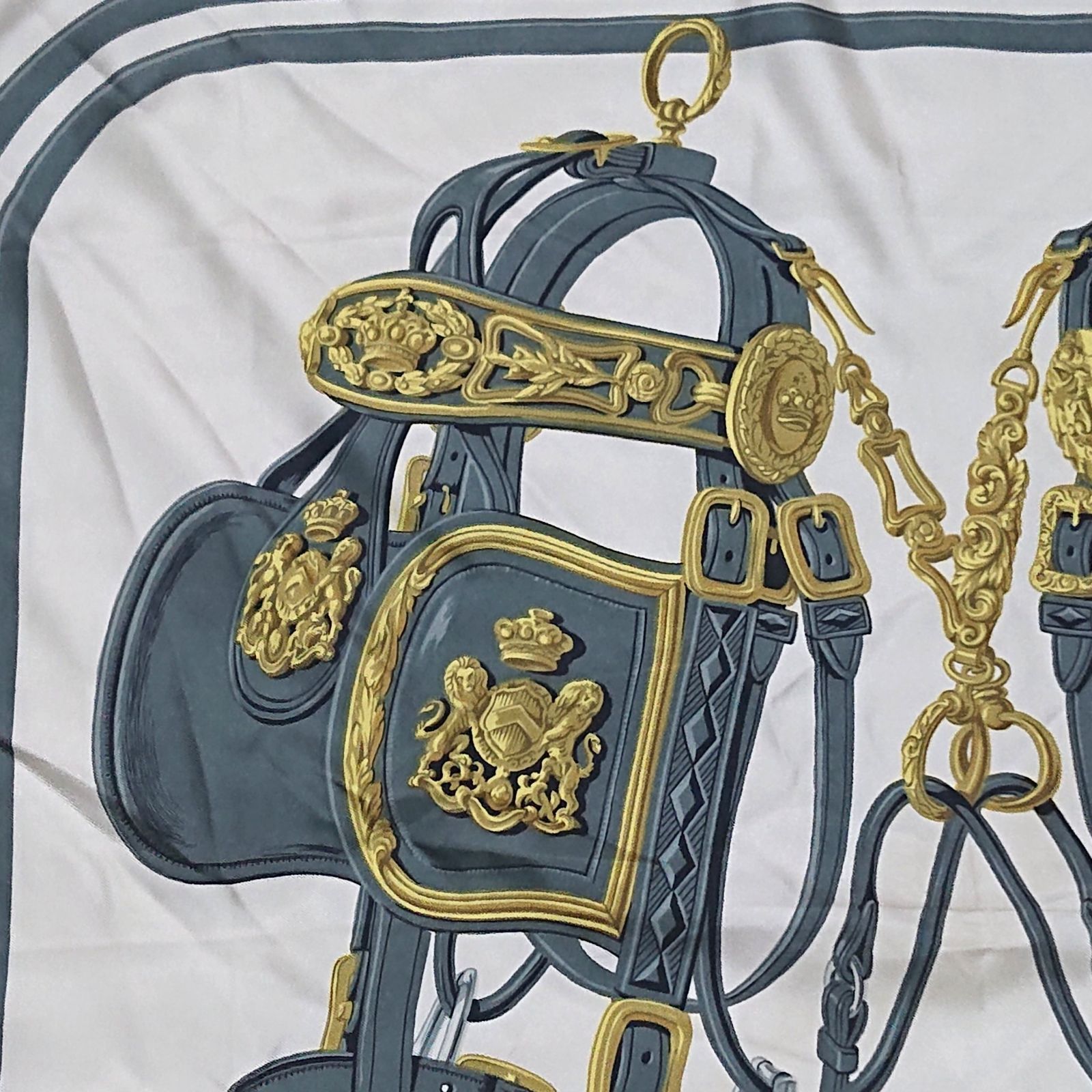 HERMES エルメス カレ90 Brides de Gala ブリッドドゥガラ シルク