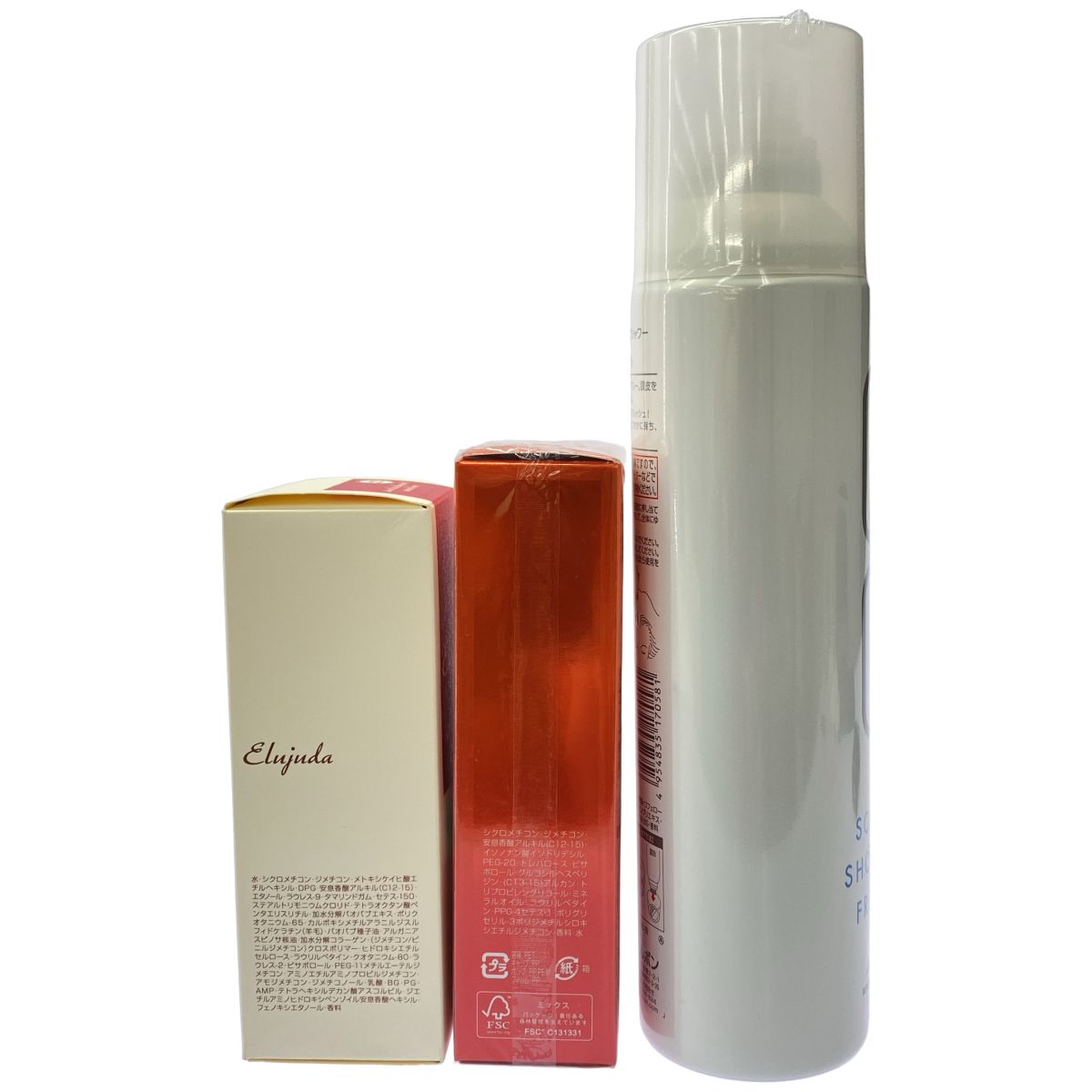 Z000 ミルボン QC スキャルプシャワー フレッシュ 250g & オージュア AQ セラムV 100mL & エルジューダ サントリートメント エマルジョン 120g 計3本セット　ラスト1点！