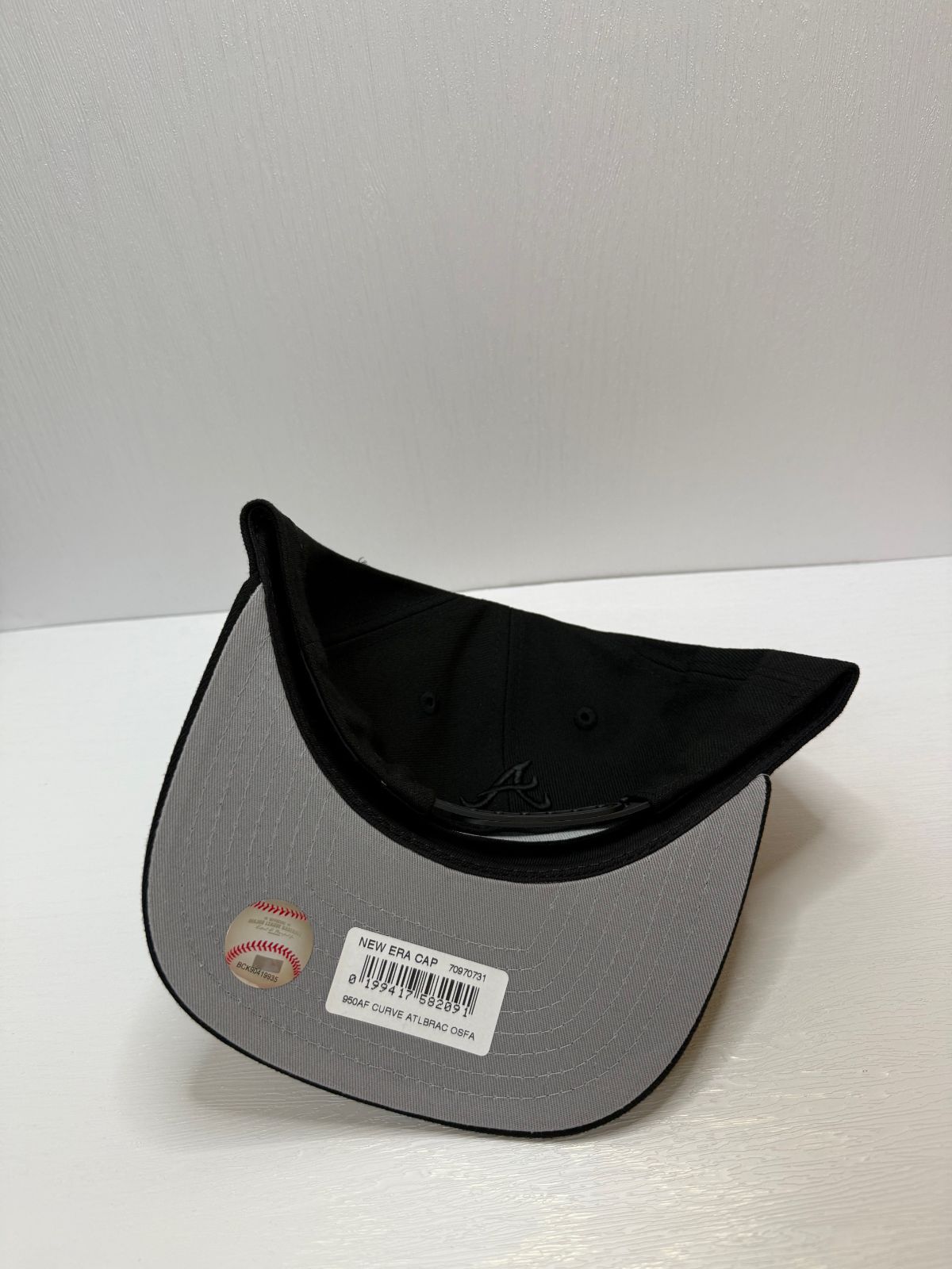 ニューエラ アトランタブレーブス 150thアニバーサリー フレイム 9fifty A-FRAME スナップバックキャップ ブラックカラー