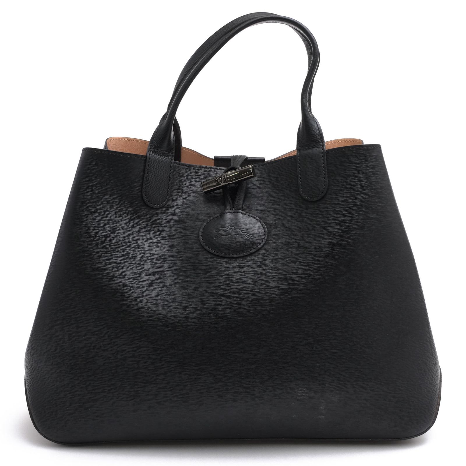 ロンシャン／Longchamp バッグ トートバッグ 鞄 ハンドバッグ レディース 女性 女性用 レザー 革 本革 ブラック 黒 Roseau Reversible ロゾ リバーシブル