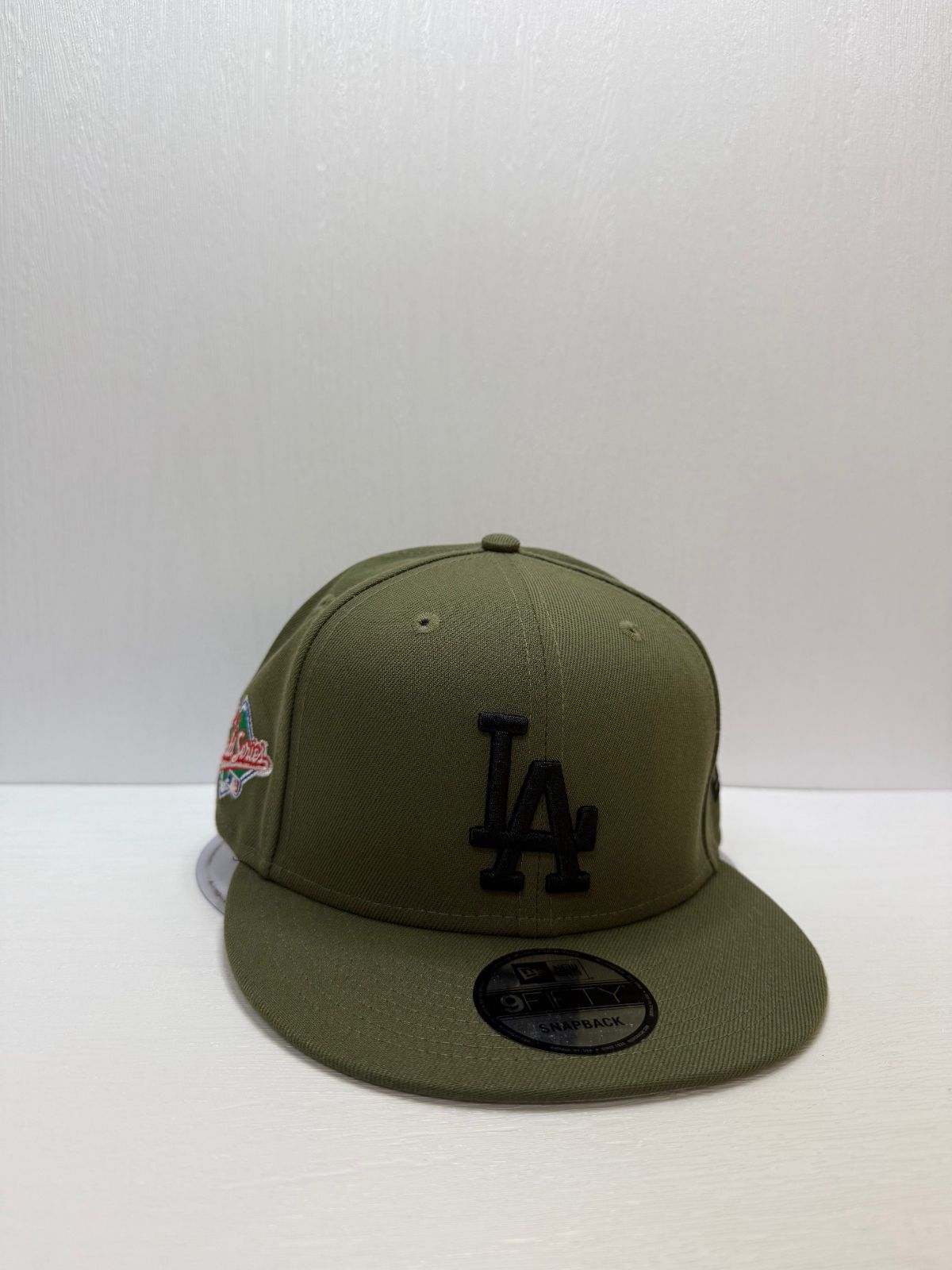 ニューエラ ロサンゼルスドジャース ワールドシリーズ1988 9fifty スナップバックキャップ オリーブカラー