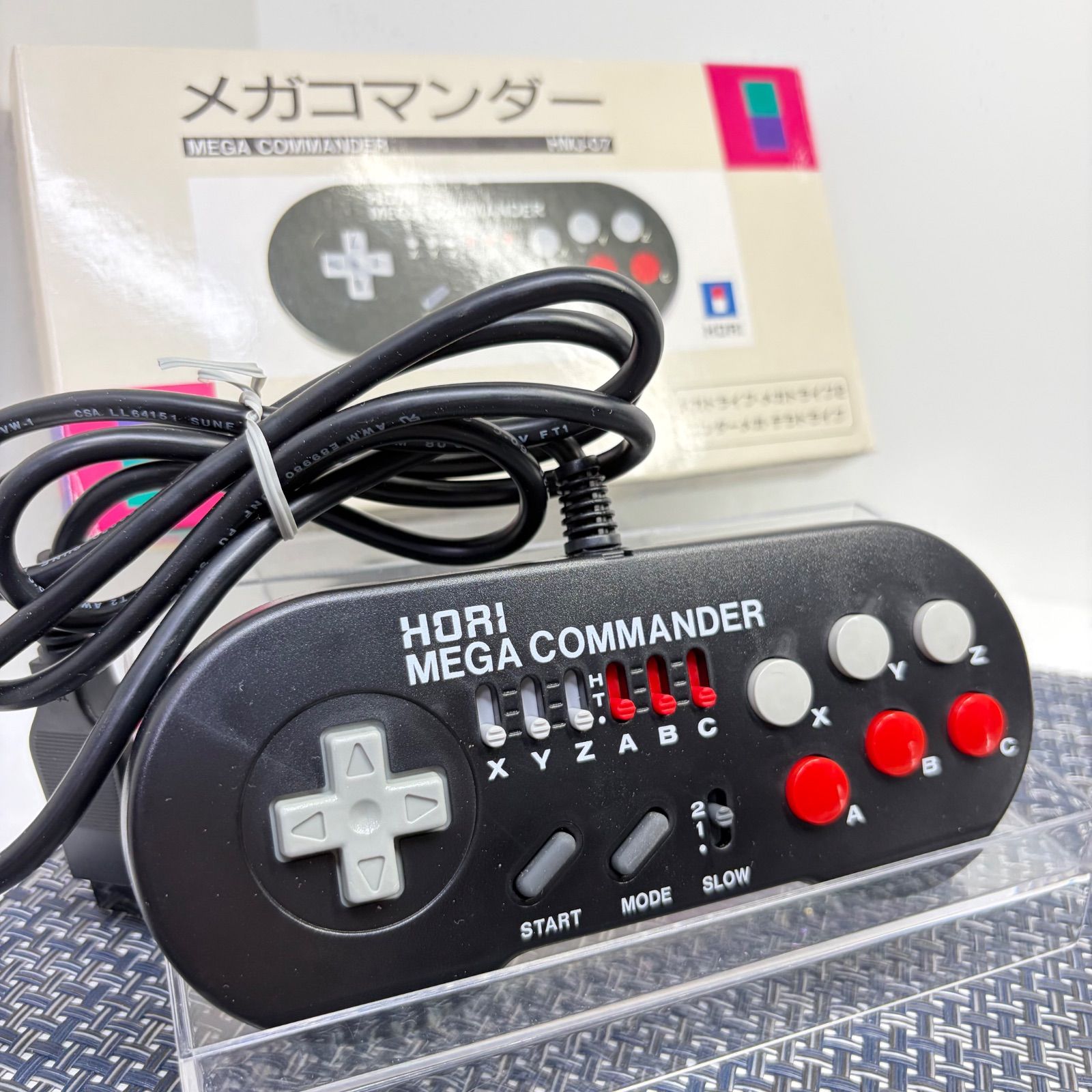 E'sメガドライブ連射コントローラー メガコマンダー メガドライブ 連射コントローラー 化粧箱付き - メルカリ