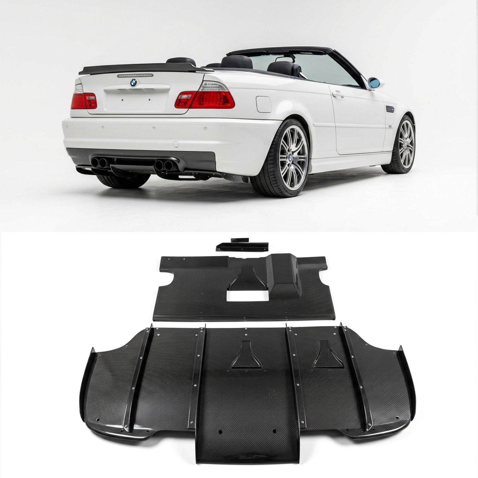 CARBONTECH™ カーボン リアディフューザー - BMW 3シリーズ E46