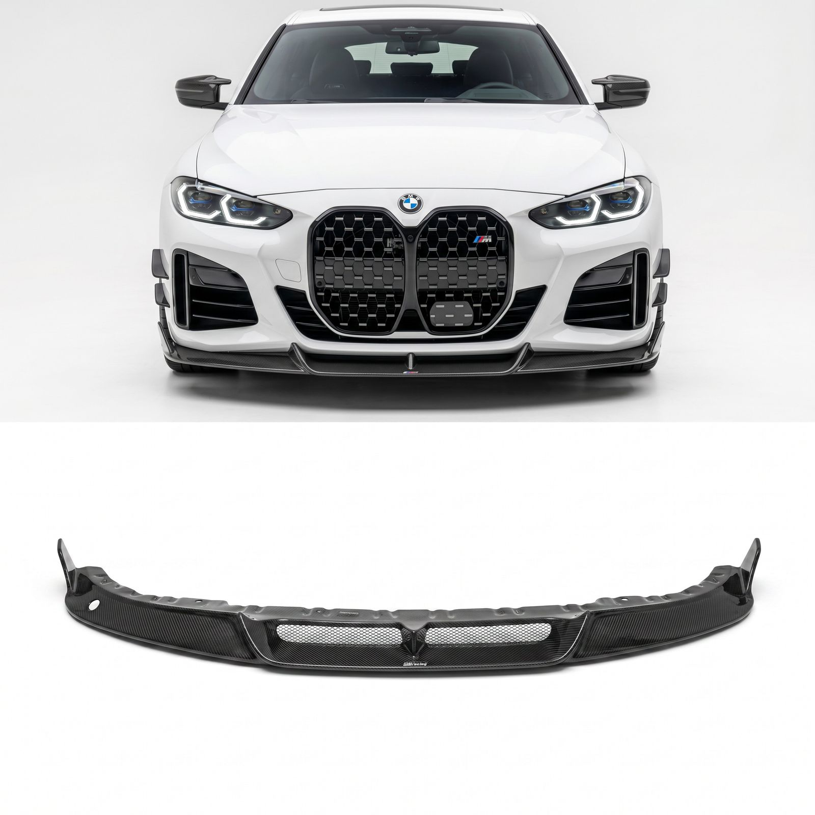 CARBONTECH™ ドライカーボン フロントリップ - BMW 4シリーズ G26 M50