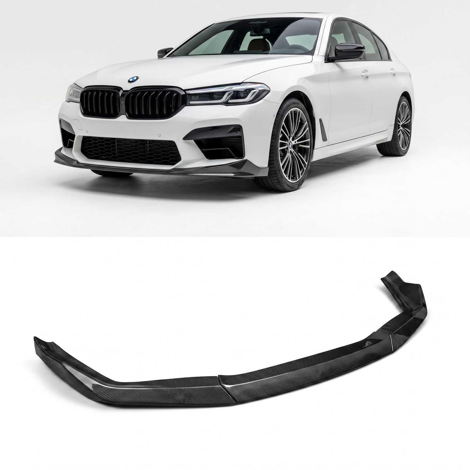 CARBONTECH™ ドライカーボン フロントリップ - BMW 5シリーズ G30 / F90