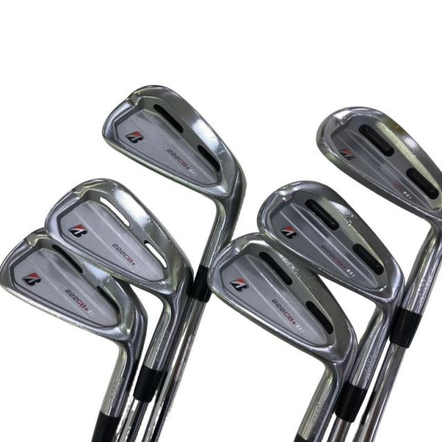 【中古】 ブリヂストン BRIDGESTONE 222CB+ 6S アイアンセット IR 純正特注シャフト (フレックスS) メンズ 男性用 右利き 右用 Cランク ゴルフクラブ
