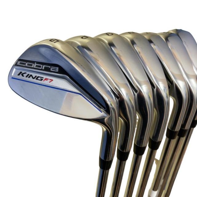 【中古】 コブラ KING F7 ONE LENGTH 8S USA アイアンセット IR KING F7 スチール (フレックスS) メンズ 男性用 右利き 右用 Cランク ゴルフクラブ