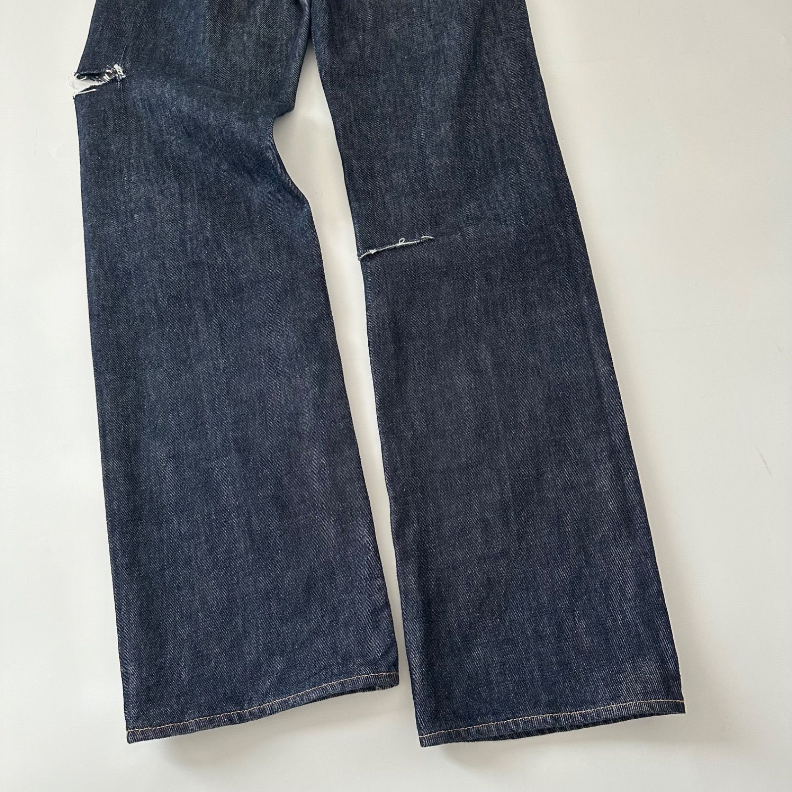 オーラリー AURALEE HARD TWIST DENIM 5P PANTS デニムパンツ インディゴ サイズ24 日本製 A00P02DM カットアウト リメイク 6JU064 オーラリー AURALEE HARD TWIST DENIM 5P PANTS デニムパンツ インディゴ サイズ24 日本製 A00P02DM カットアウト リメイク 6JU064