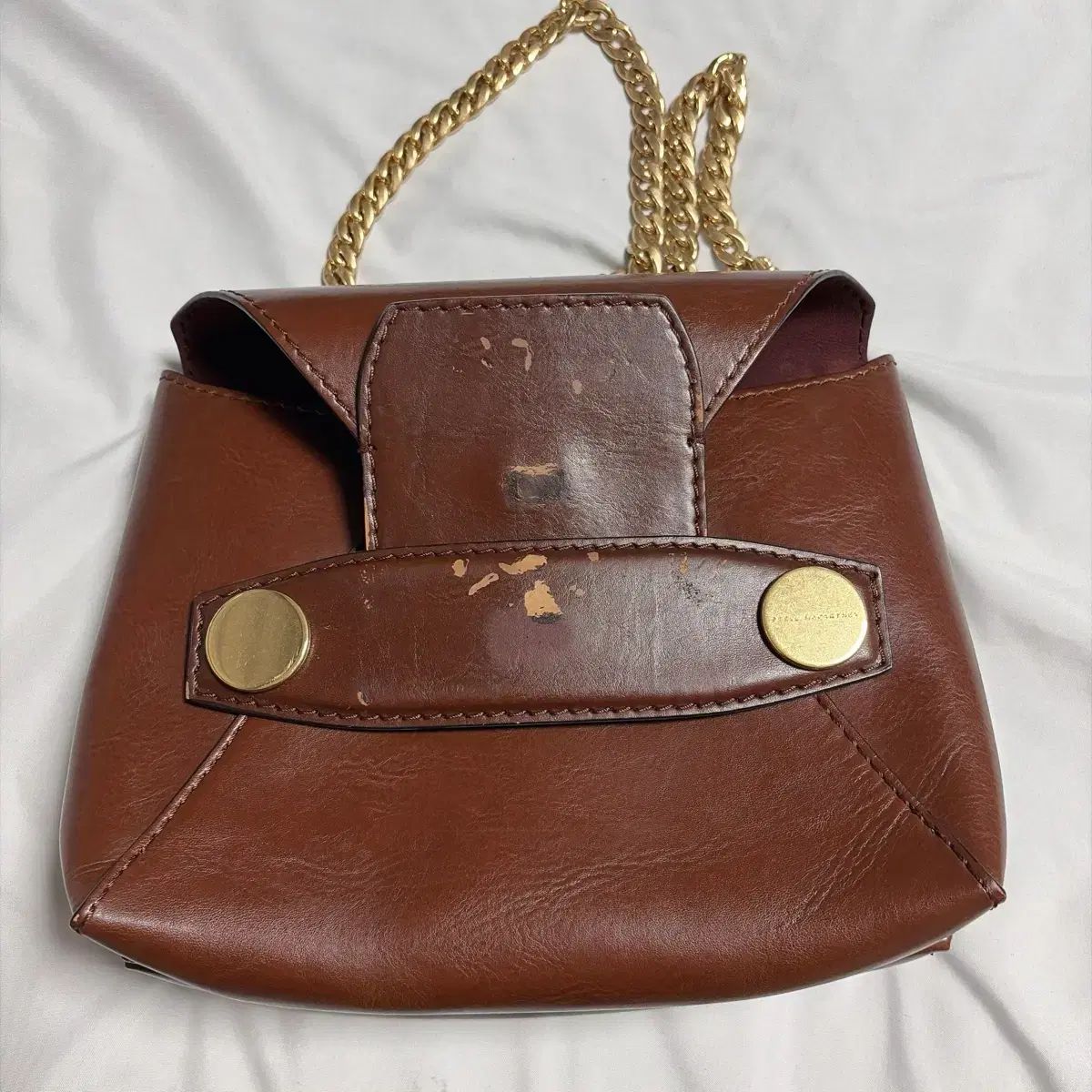STELLA McCARTNEY ステラ マッカートニー ポッパー ミニ ショルダーバッグ ブラウン