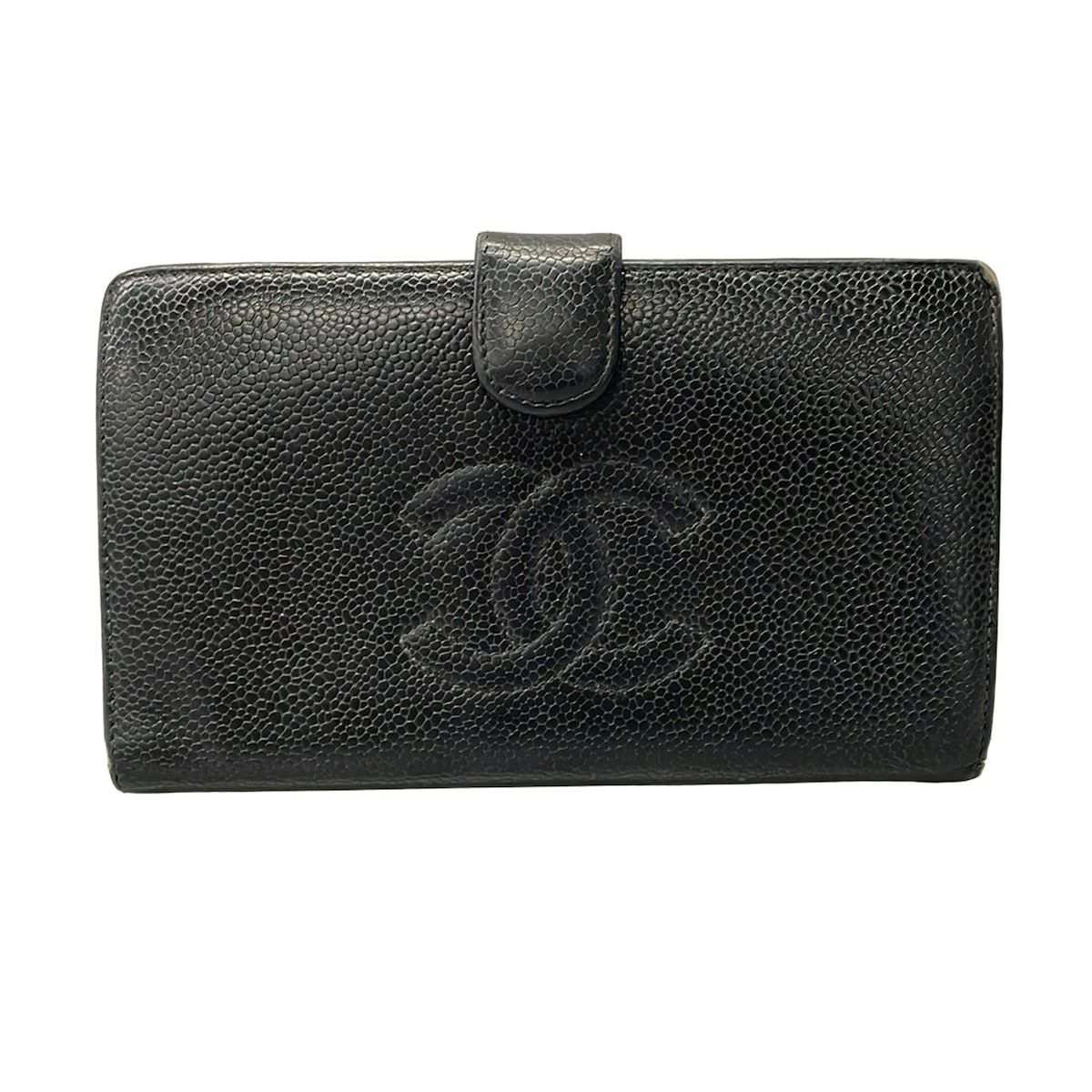 CHANEL(シャネル) 長財布 - 黒 ココマーク/ゴールド金具/がま口