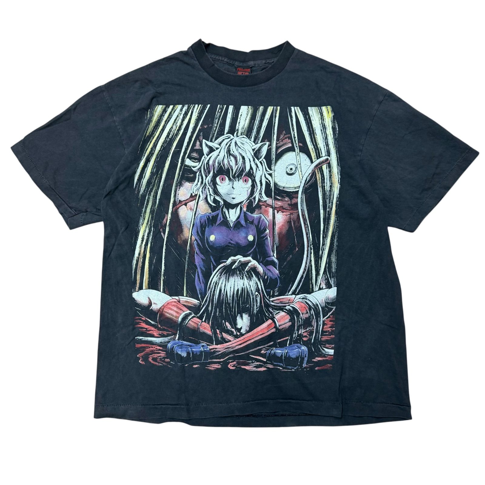ハンターハンター ネフェルピトー フェード加工 Tシャツ タイブート