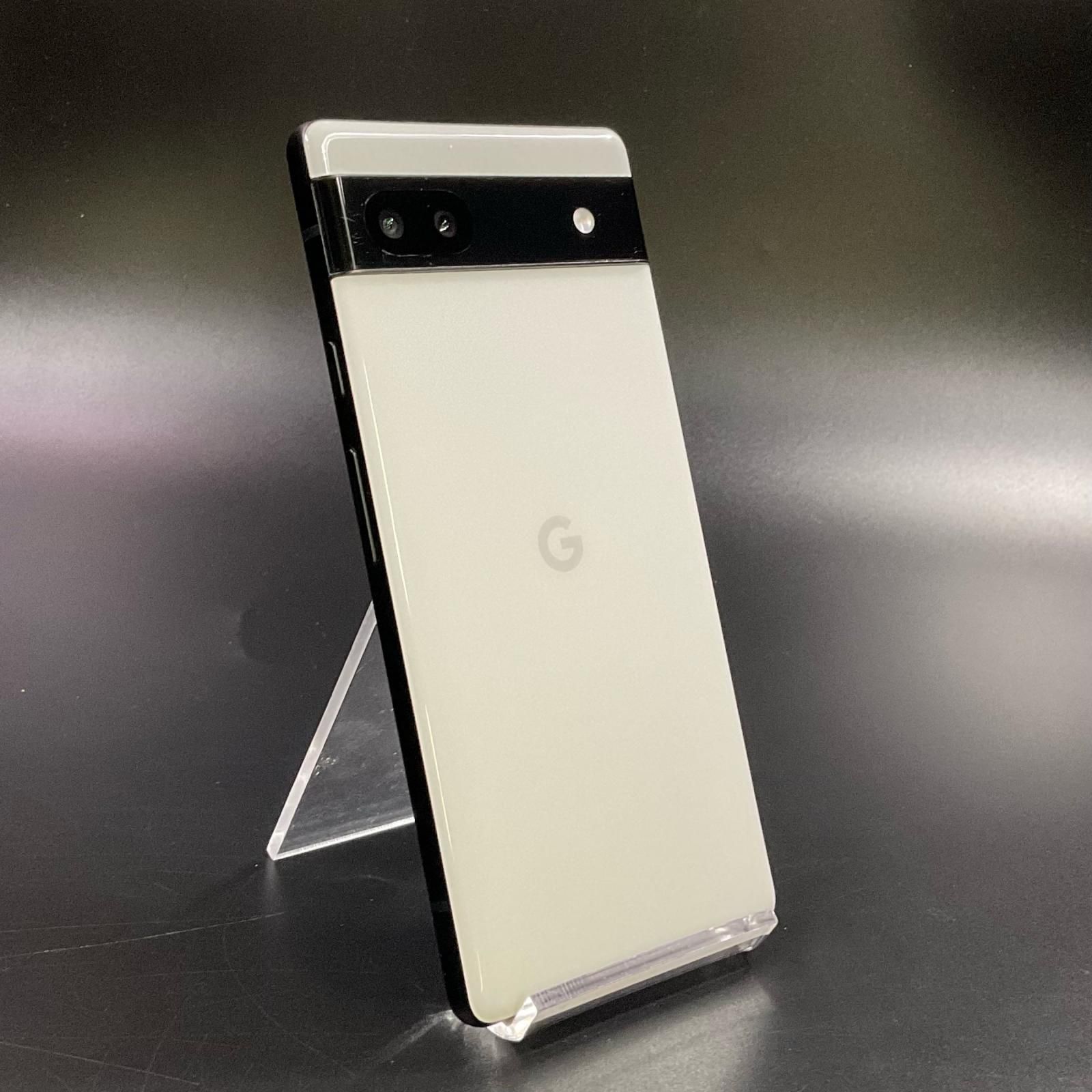 【全額返金保証】【最速発送】Google Pixel 6a Chalk au GB17L 白ロム 美品 動作確認済