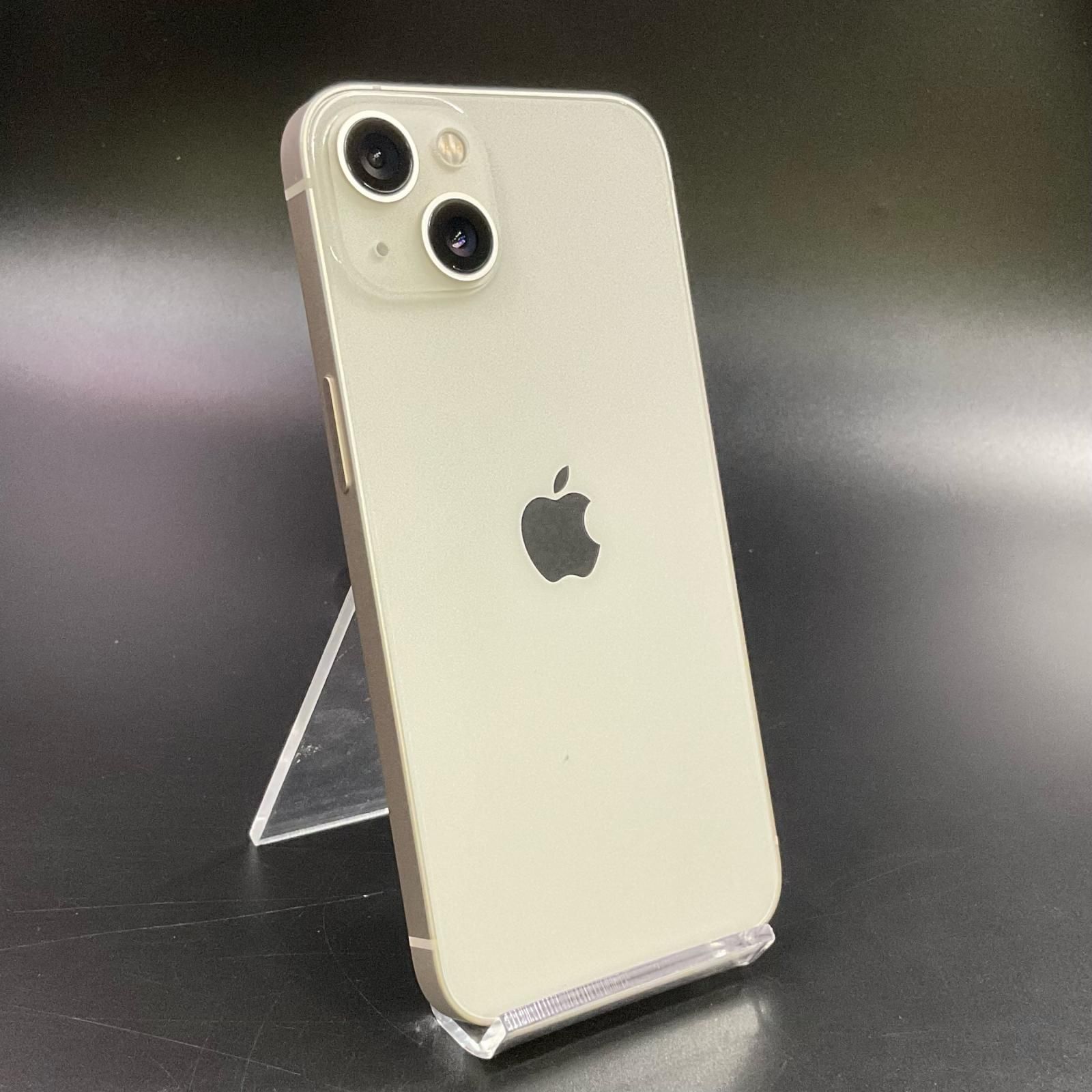 【全額返金保証】【最速発送】 iPhone 13 128GB スターライト au 白ロム 動作確認済 78%