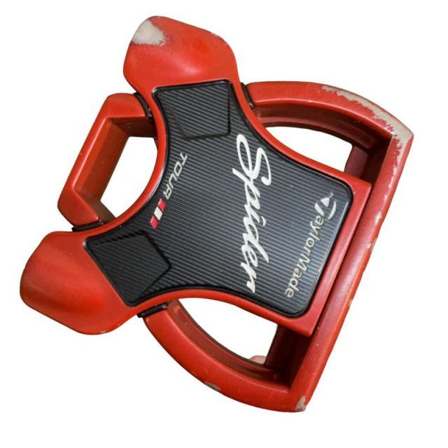 【中古】 テーラーメイド Spider Tour RED(サイトライン) クランクネック 33インチ パター PT スチール (フレックスその他) メンズ 男性用 右利き 右用 Cランク ゴルフクラブ