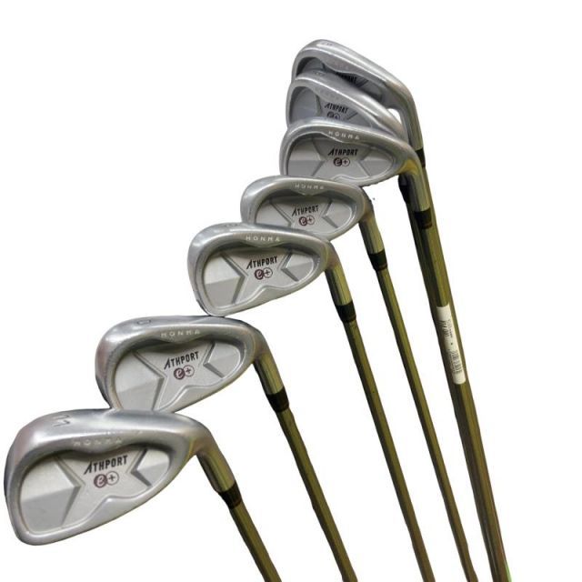 【中古】 本間ゴルフ ATHPORT e+ 8S アイアンセット IR ATHPORT 50 (フレックスR) メンズ 男性用 右利き 右用 Cランク ゴルフクラブ