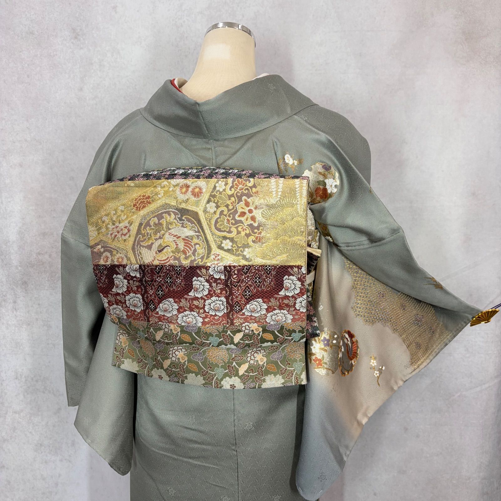 訪問着5点フルセット 袋帯 着物 正絹 okt - メルカリ