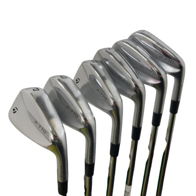 【中古】 テーラーメイド Taylor Made P・770(2020) 6S アイアンセット IR 純正特注シャフト (フレックスS) メンズ 男性用 右利き 右用 Cランク ゴルフクラブ