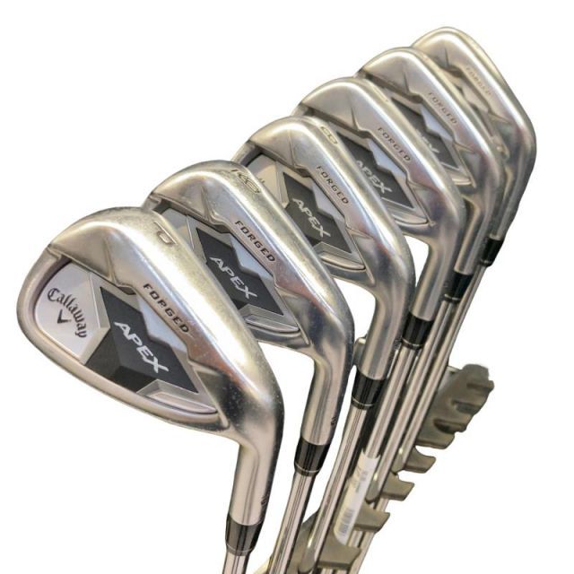 【中古】 キャロウェイ APEX(2019) 6S アイアンセット IR NS PRO ZELOS 8 (フレックスS) メンズ 男性用 右利き 右用 Cランク ゴルフクラブ