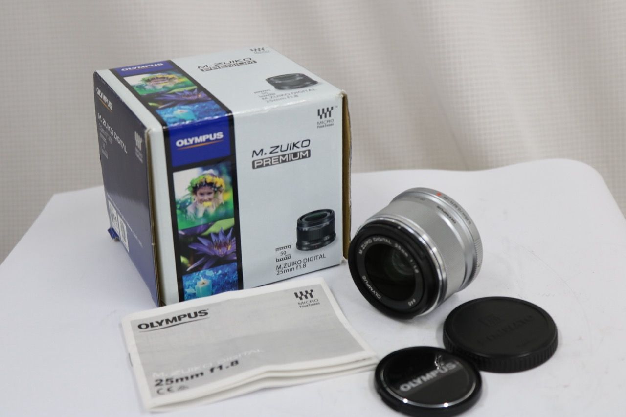 【返品保証】 【元箱付き】オリンパス Olympus M.ZUIKO DIGITAL 25mm F1.8 レンズ e13900