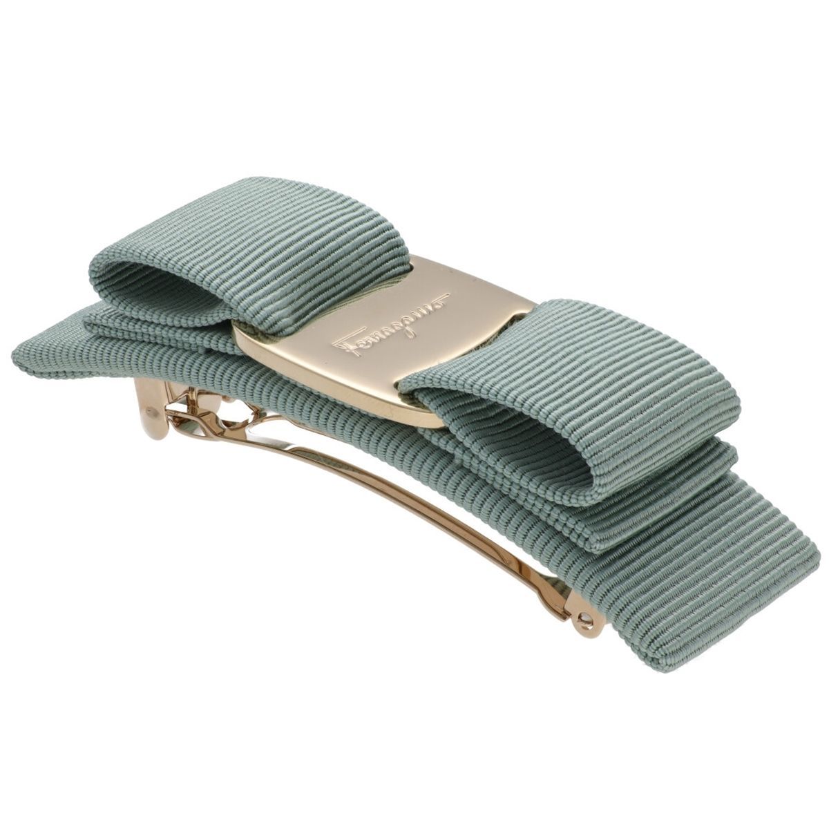 中古】 Ferragamo フェラガモ ヴァラ リボンバレッタ ヘアクリップ