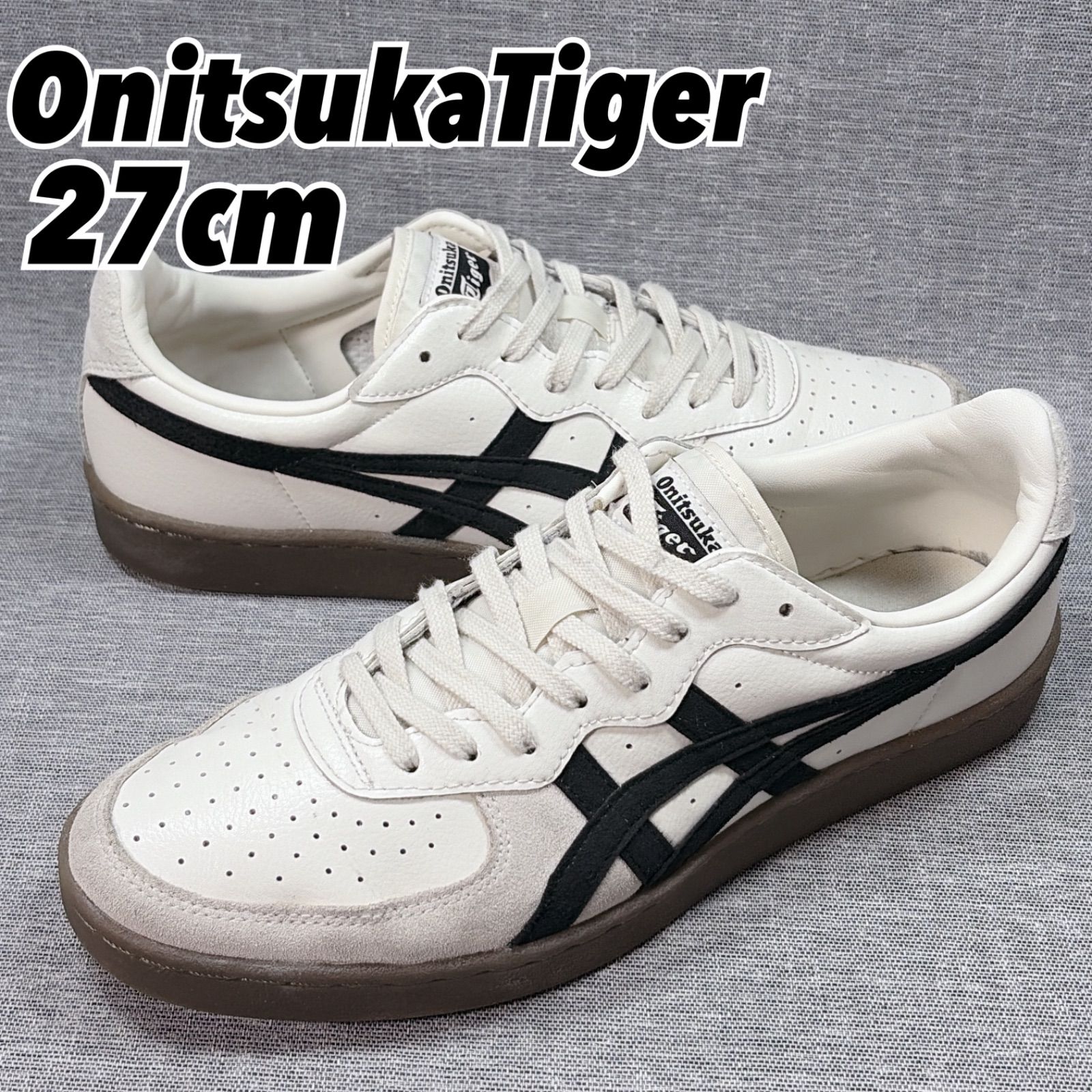 0633良品【オニツカタイガー】GSM 27cm ホワイト×ネイビー - メルカリ