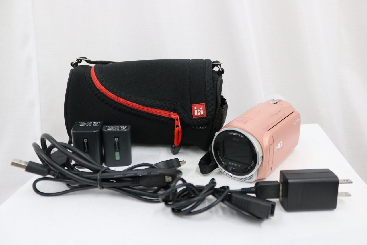 【返品保証】 ソニー Sony HANDYCAM HDR-CX670 ピンク 付属品多数 デジタルビデオカメラ e13943