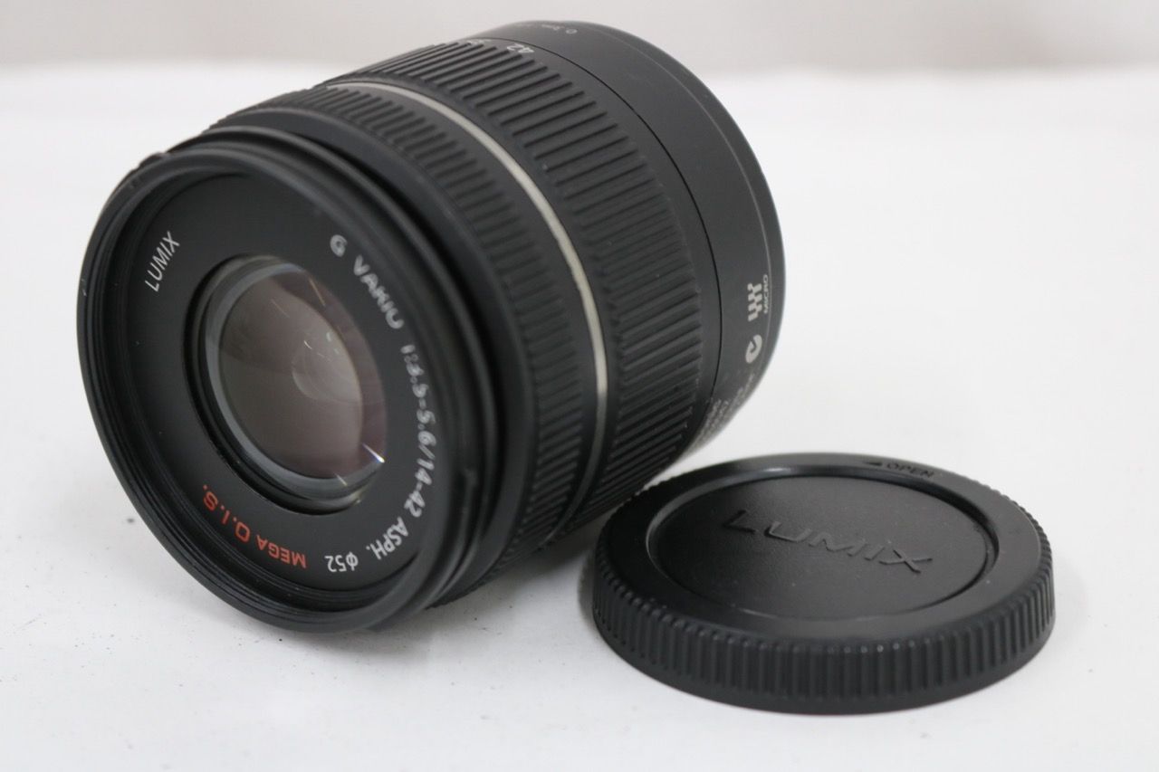 【返品保証】 パナソニック Panasonic Lumix G VARIO 14-42mm F3.5-5.6 ASPH MEGA O I S レンズ e13952