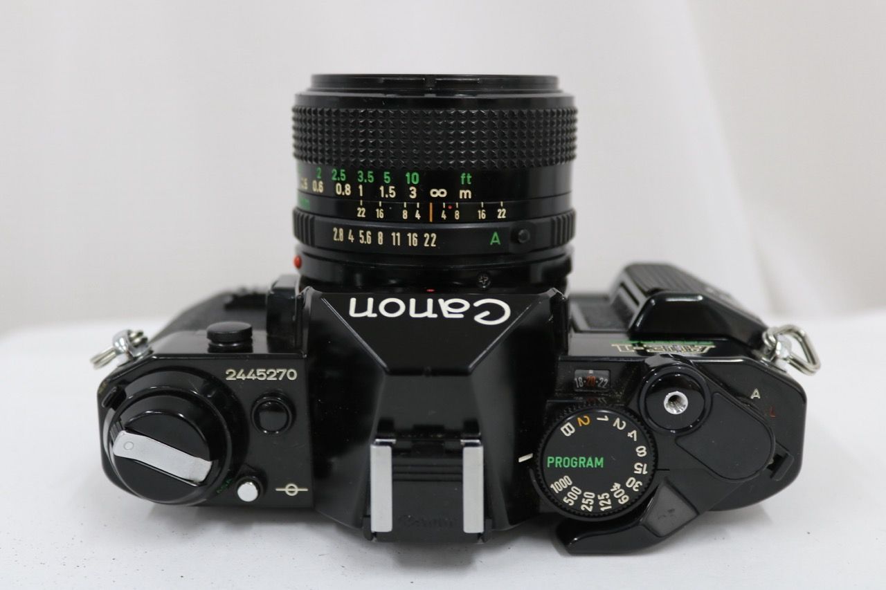 【返品保証】 キャノン Canon AE-1 PROGRAM NEW FD 28mm F2.8 ボディレンズセット e13955