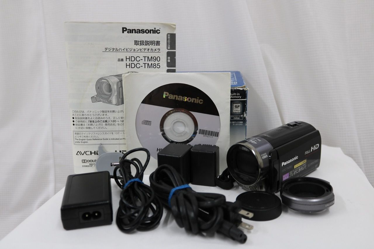 【返品保証】 【元箱付き】パナソニック Panasonic HDC-TM90 付属品多数 デジタルビデオカメラ e13979 12,922円
