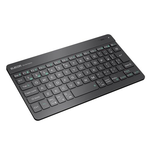 エレコム ワイヤレス キーボード Bluetooth Slint 超薄型 充電式 日本語配列 3台マルチペアリング OS自動識別 Windows/macOS/ChromeOS/iOS/iPadOS/Android 対応 ガンメタリック TK- 79206626