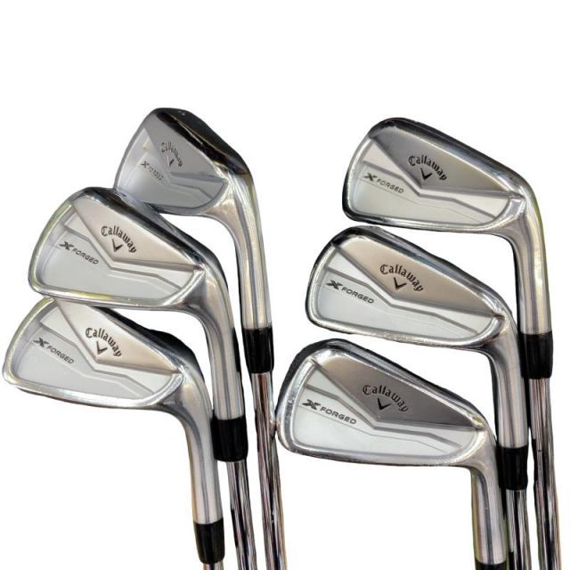 【中古】 キャロウェイ X FORGED(2024) 6S アイアンセット IR 純正特注シャフト (フレックスS) メンズ 男性用 右利き 右用 Cランク ゴルフクラブ
