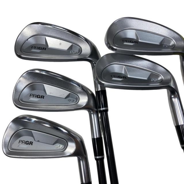【中古】 プロギア PRGR 03(2025) 5S アイアンセット IR Diamana M FOR PRGR(2025 IR) (フレックスR) メンズ 男性用 右利き 右用 Cランク ゴルフクラブ