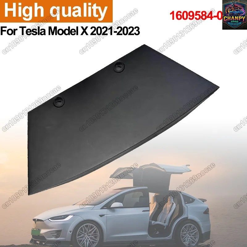 リアトレーラーフックバンパーカバー テスラ モデルX 2021 - 23 牽引ヒッチキャップ 1609584-00-A CAR