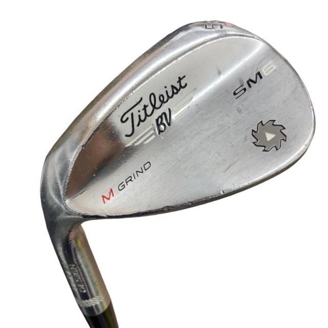 【中古】 タイトリスト VOKEY SPIN MILLED SM6 ツアークロム 56°/08°M レフティ ウェッジ WG Dynamic Gold (フレックスS) メンズ 男性用 左利き レフティ 左用 Dランク ゴルフクラブ