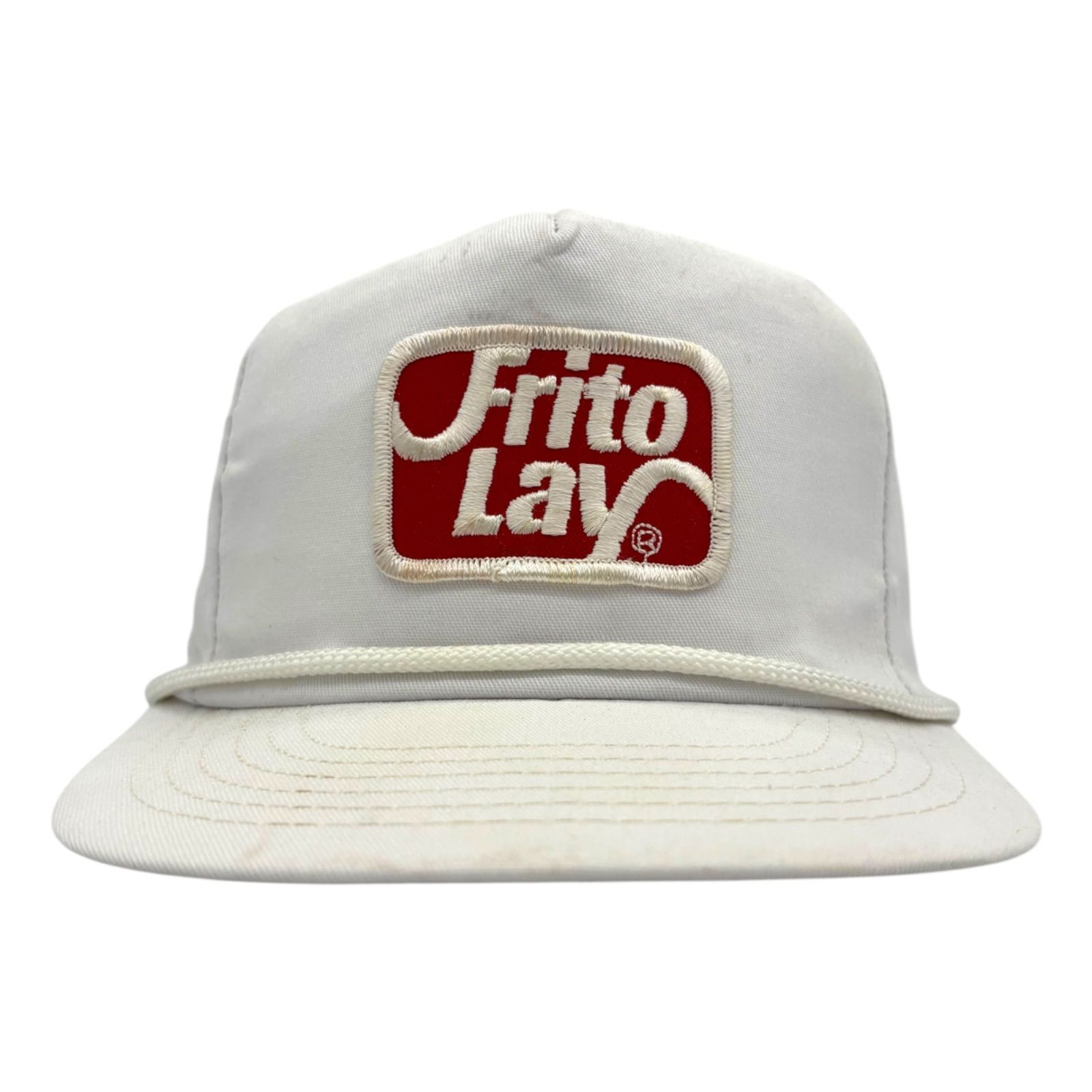 【キャップ/帽子】90s USA製 Frito Lay ビンテージ トラッカーキャップ ホワイト 白 US製 アメリカ製 Made in USA