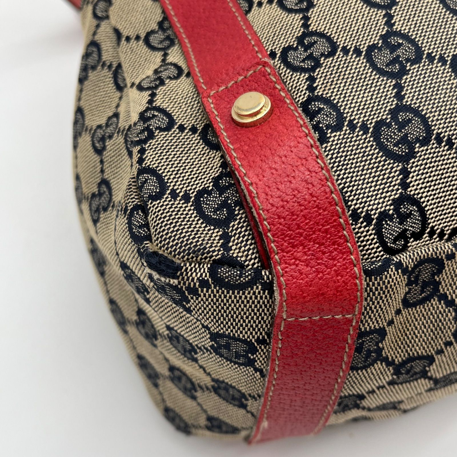 GUCCI グッチ アビー金具 GGキャンバス トートバッグ ショルダーバッグ