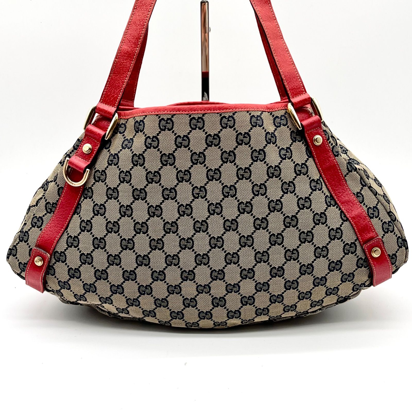 GUCCI グッチ アビー金具 GGキャンバス トートバッグ ショルダーバッグ