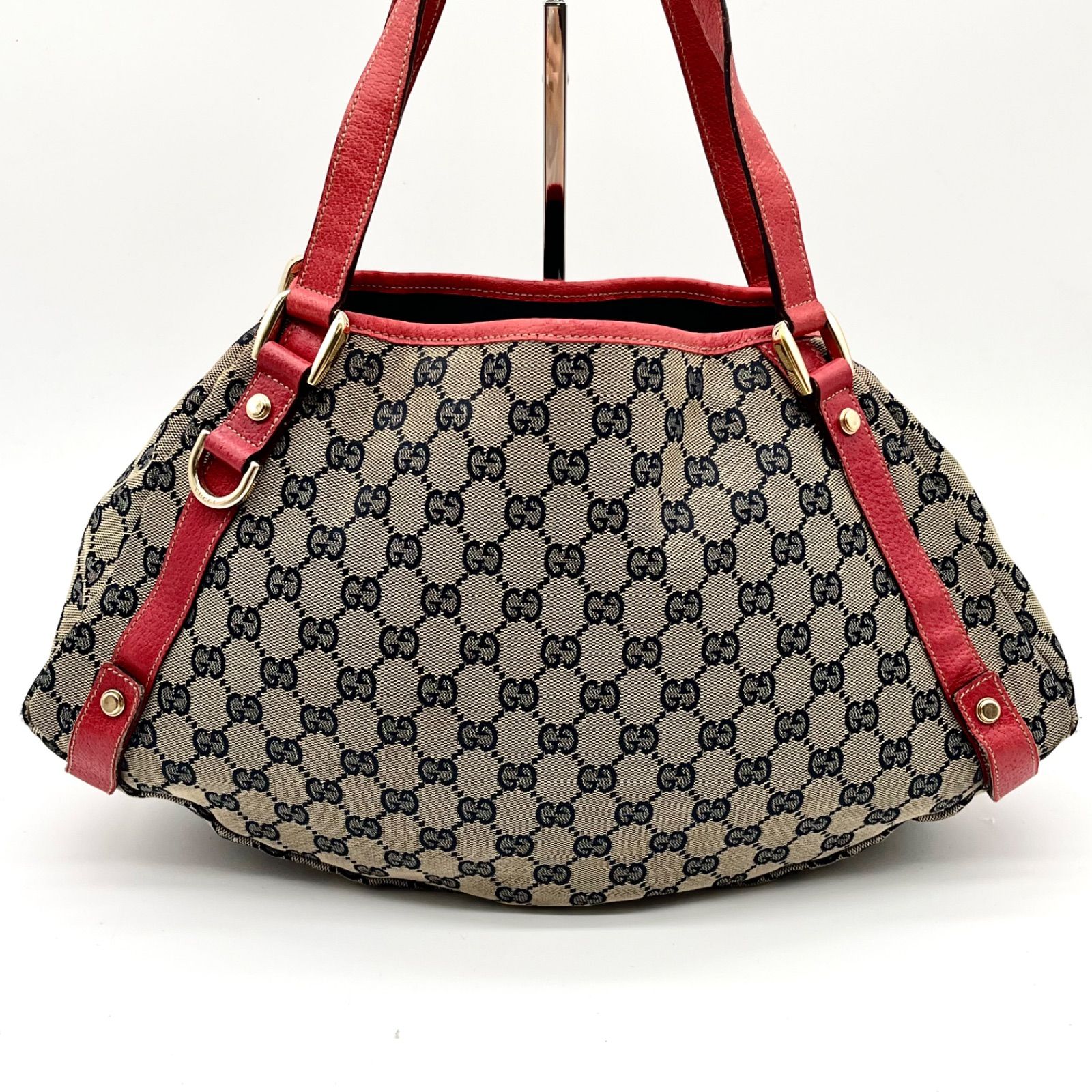 GUCCI グッチ アビー金具 GGキャンバス トートバッグ ショルダーバッグ