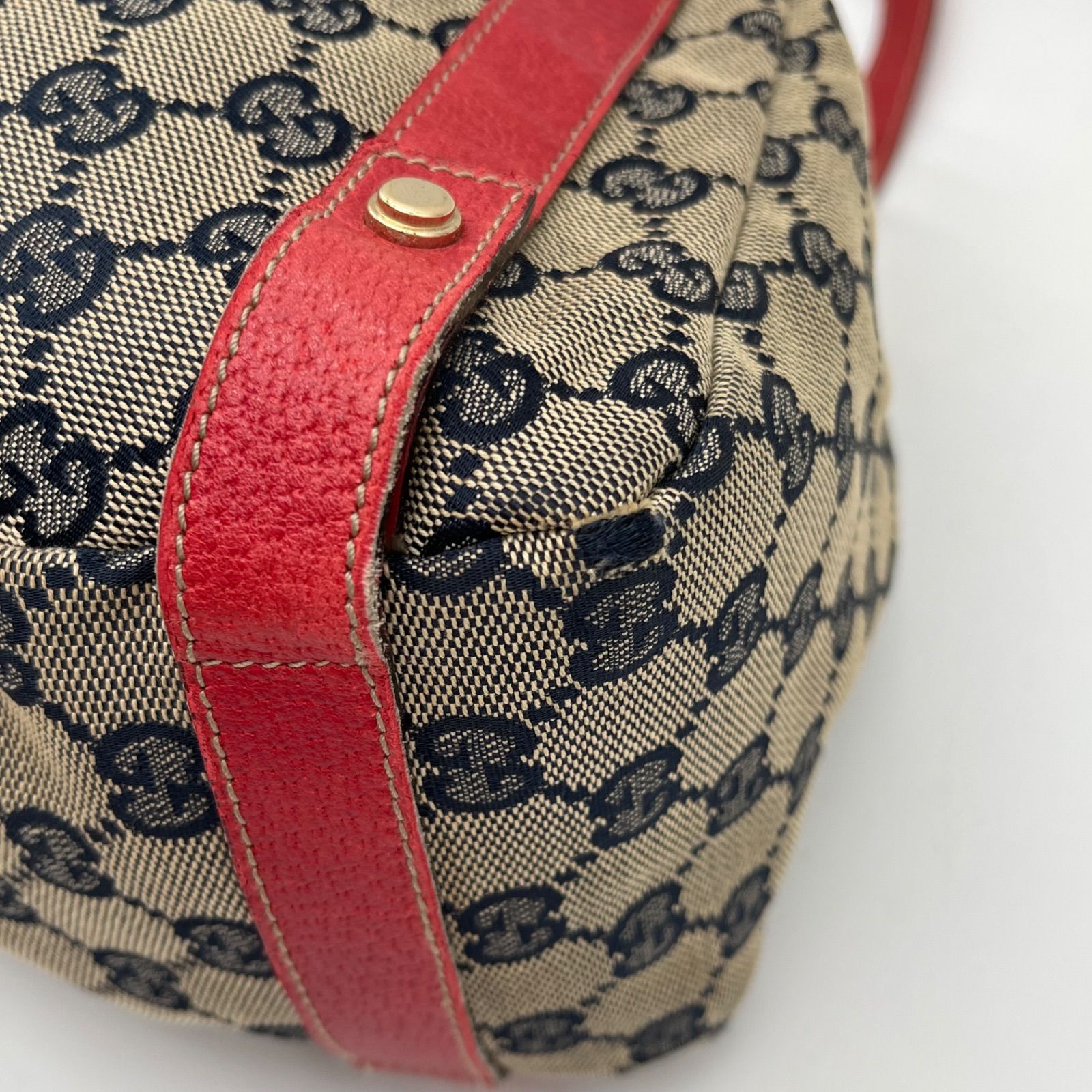 GUCCI グッチ アビー金具 GGキャンバス トートバッグ ショルダーバッグ