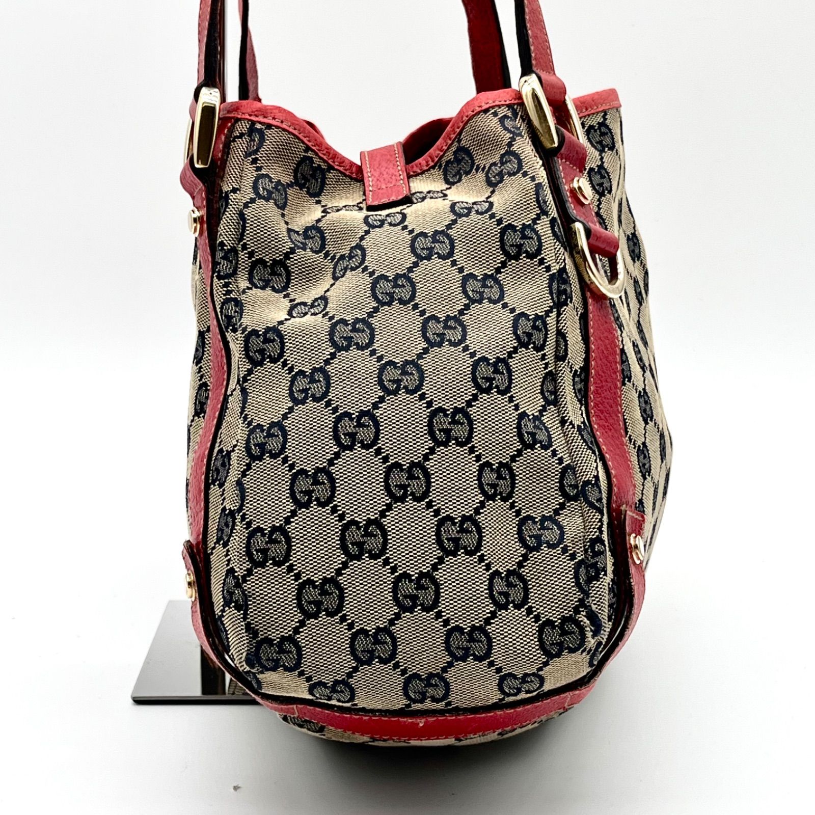 GUCCI グッチ アビー金具 GGキャンバス トートバッグ ショルダーバッグ