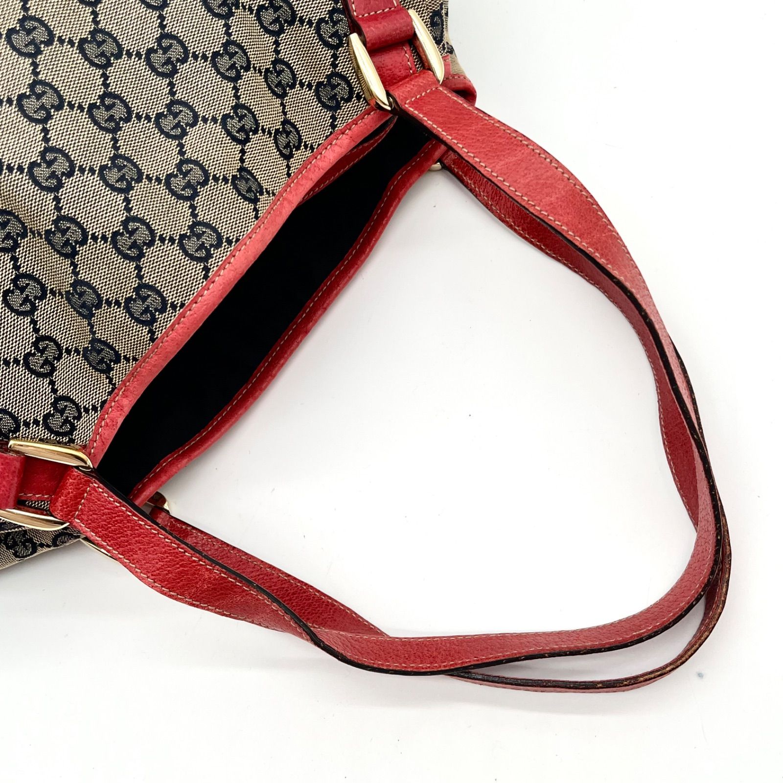 GUCCI グッチ アビー金具 GGキャンバス トートバッグ ショルダーバッグ