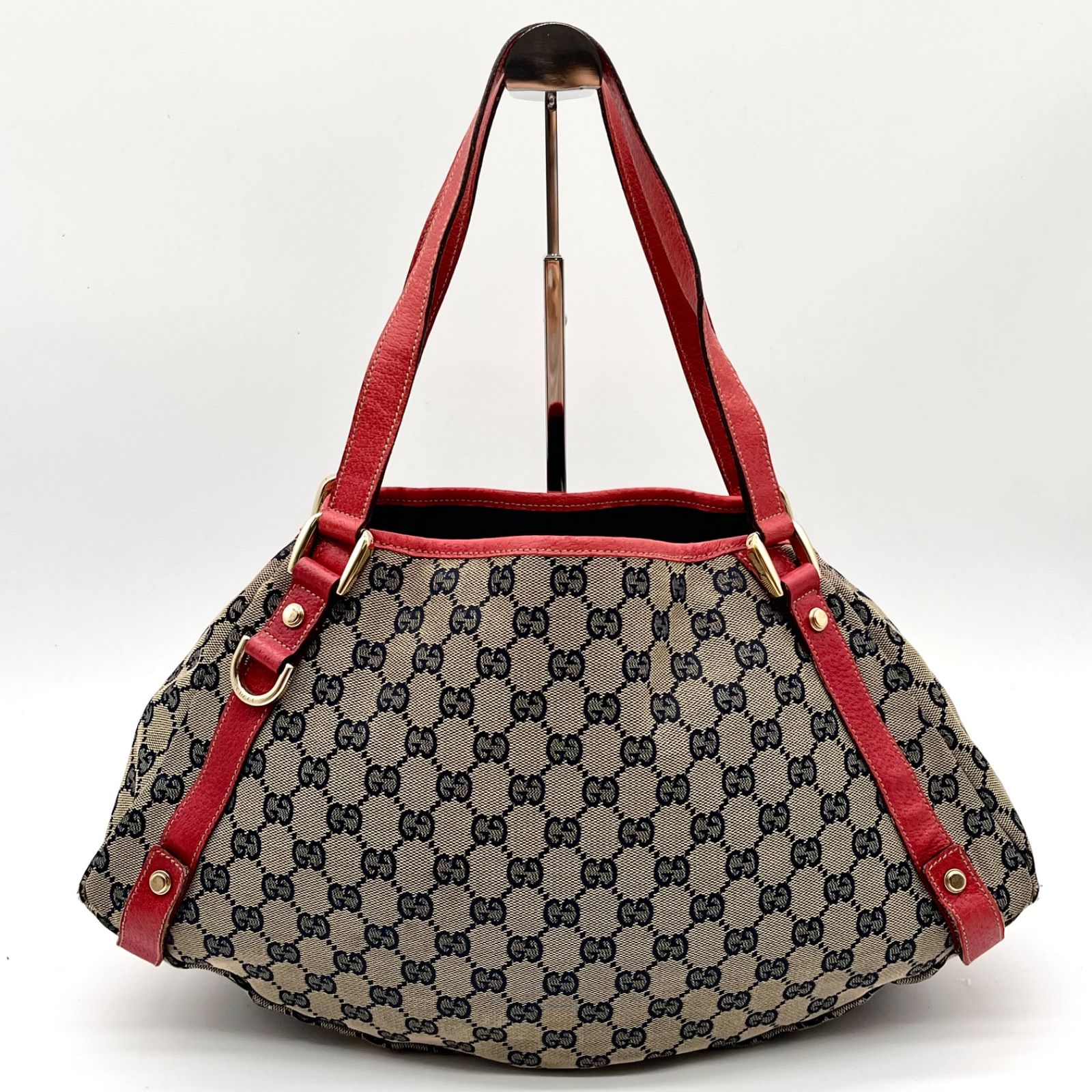 GUCCI グッチ アビー金具 GGキャンバス トートバッグ ショルダーバッグ
