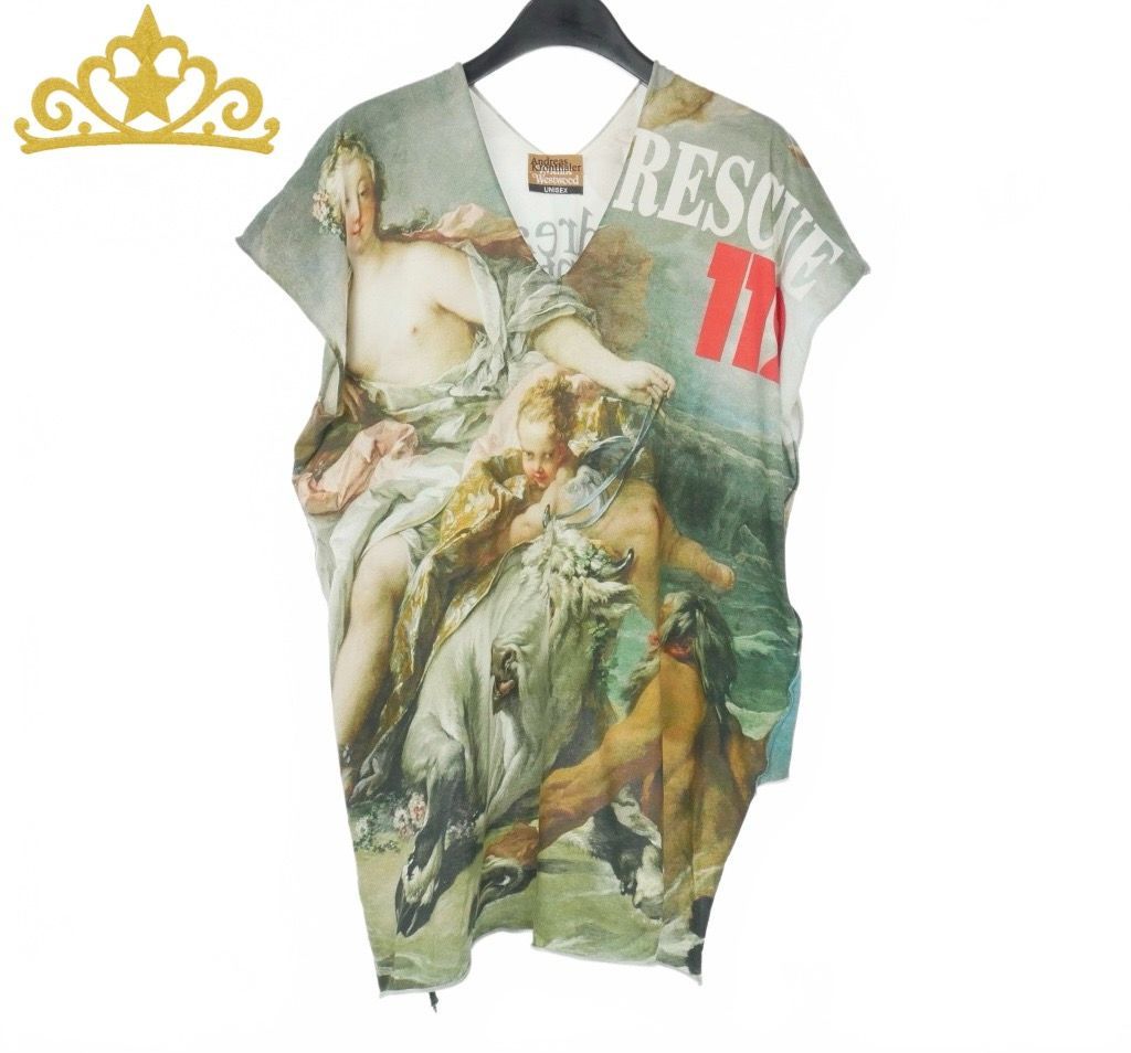 Vivienne Westwood andreas kronthaler バックステージ スクエア フレンチスリーブ Tシャツ ヴィヴィアン