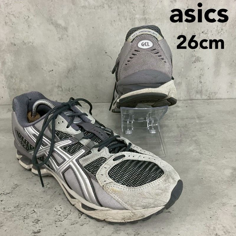 ASICS アシックス GEL-NIMBUS 10.1 ゲルニンバス 1203A914 26cm グレー シルバー メッシュ スニーカー ランニング ウォーキング ローカット Y2K 2000年代 レトロ ストリート カジュアル デイリー メンズ ★ ■■